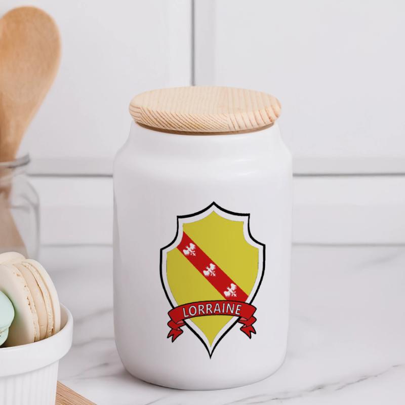 Lothringen Panorama Keksdose mit Holzdeckel