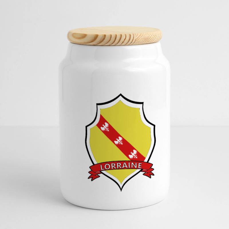 Lothringen Panorama Keksdose mit Holzdeckel