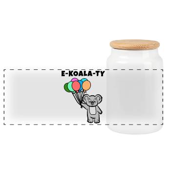LGBT equality rights of homosexuals - Panoramic Cookie Jar with Wooden Lid - white - Front