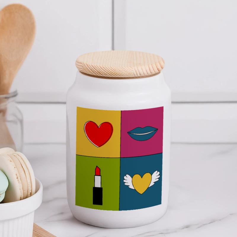 Muttertags Geschenk Mutter Muttertag Geschenkidee  Panorama Keksdose mit Holzdeckel