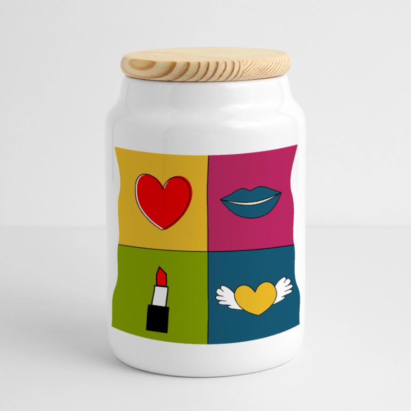 Muttertags Geschenk Mutter Muttertag Geschenkidee  Panorama Keksdose mit Holzdeckel