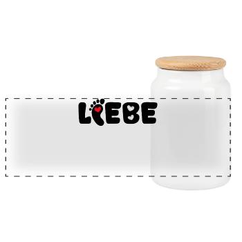 Cœur de mère disant Baby Feet Pregnant Baby Bump - Boîte à biscuits avec couvercle en bois - blanc - Devant