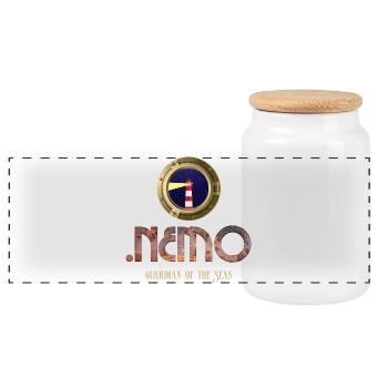 Phare Gardian of the Seas by Némo - Boîte à biscuits avec couvercle en bois - blanc - Devant