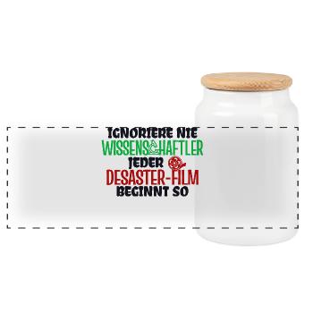 Filme Statement Movies Kino Film Schauen Serien - Panorama Keksdose mit Holzdeckel - Weiß - Vorne
