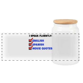 Films, Star de cinéma, Déclaration, Films, Cinéma, Nuit, Séries - Boîte à biscuits avec couvercle en bois - blanc - Devant