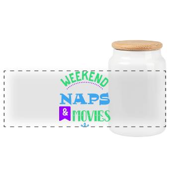 Regarder la déclaration du film Streaming Films de cinéma - Boîte à biscuits avec couvercle en bois - blanc - Devant