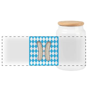 NUMÉRO 11 Eleven - Allemagne BAVIÈRE - Boîte à biscuits avec couvercle en bois - blanc - Devant