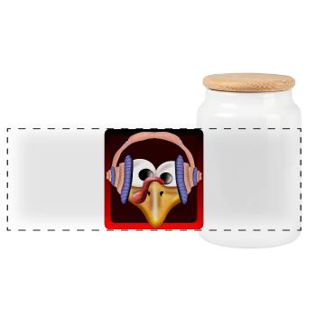 THANKSGIVING DINDE MUSIQUE OISEAU VOLAILLE - Boîte à biscuits avec couvercle en bois - blanc - Devant