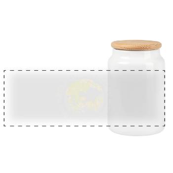 Relativitätstheorie - Glück und Pech - Panorama Keksdose mit Holzdeckel - Weiß - Vorne