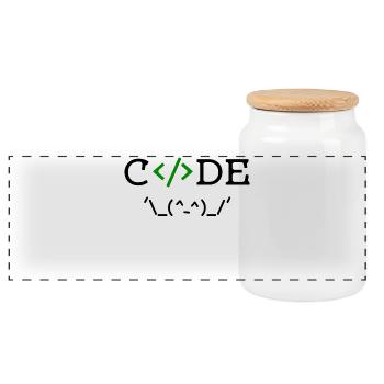 Développeur d’applications Dire Carrière Profession Succès Professionnel - Boîte à biscuits avec couvercle en bois - blanc - Devant