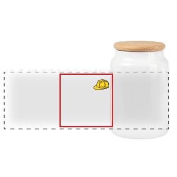 Carrière, Ingénieur, Emploi, Citation, Employé, Succès - Boîte à biscuits avec couvercle en bois - blanc - Devant