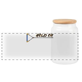 Wakesurf Wakeboard Déclaration Surf Kitesurfer - Boîte à biscuits avec couvercle en bois - blanc - Devant