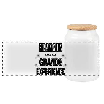 Frangin Avec Une Grande Expérience Frère - Boîte à biscuits avec couvercle en bois - blanc - Devant