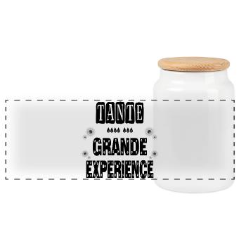 Tante Avec Une Grande Expérience Tata - Boîte à biscuits avec couvercle en bois - blanc - Devant