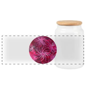 Aimants et accessoires pour réfrigérateur par Martina Eßer - Boîte à biscuits avec couvercle en bois - blanc - Devant