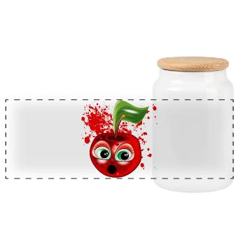 COSTUMES D’HALLOWEEN CERISES - Boîte à biscuits avec couvercle en bois - blanc - Devant