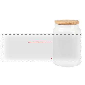Solopreneur : Si tu me copies, tu es en retard [W] - Boîte à biscuits avec couvercle en bois - blanc - Devant