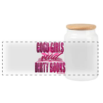 LES BONNES FILLES LISENT DES LIVRES SALES - Boîte à biscuits avec couvercle en bois - blanc - Devant