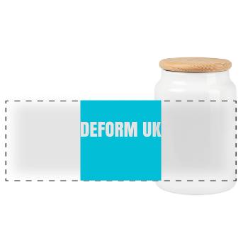 Deform UK Spoof Maillot de foot - Boîte à biscuits avec couvercle en bois - blanc - Devant