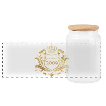 16th Birthday Semper Verum - Established 09/2009 - Panoramic Cookie Jar with Wooden Lid - white - Front