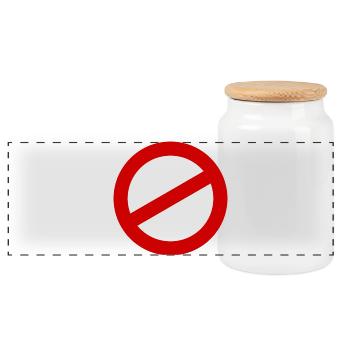 Almighty Dollar – Power, Money & Society - Panoramic Cookie Jar with Wooden Lid - white - Front