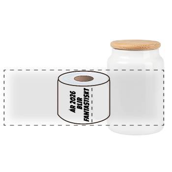 L’année 2026 s’annonce incroyable - Boîte à biscuits avec couvercle en bois - blanc - Devant