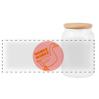 ADIEU DRÔLE D’OIE - Boîte à biscuits avec couvercle en bois - blanc - Devant