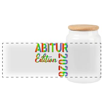 REMISE DES DIPLÔMES DE L’ÉCOLE SECONDAIRE RAINBOW 2026 - Boîte à biscuits avec couvercle en bois - blanc - Devant