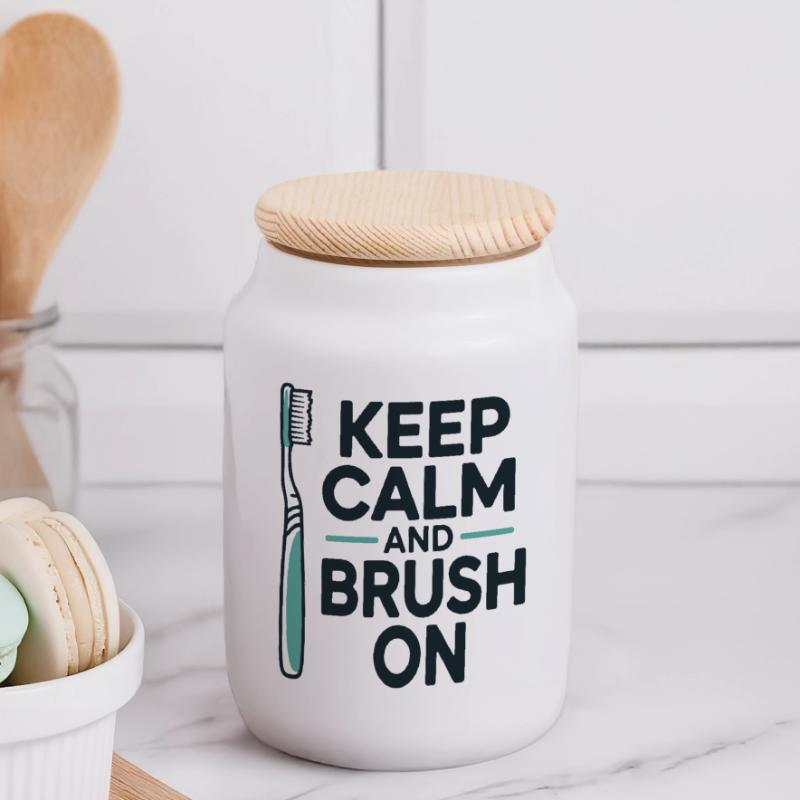 Conception du mécanisme d’engrenage du technicien dentaire Boîte à biscuits avec couvercle en bois