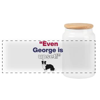  Even George Is Upset, Memorial Arts center, US - Panorama Keksdose mit Holzdeckel - Weiß - Vorne