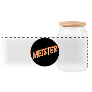 Maître artisan de remise des diplômes - Boîte à biscuits avec couvercle en bois - blanc - Devant