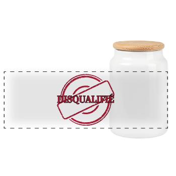 LE VERDICT - Boîte à biscuits avec couvercle en bois - blanc - Devant