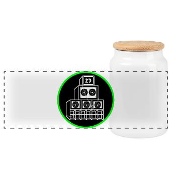 Free Tekno - Panorama Keksdose mit Holzdeckel - Weiß - Vorne