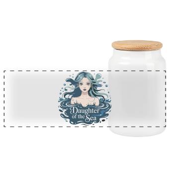 Daughter of the Sea - Panorama Keksdose mit Holzdeckel - Weiß - Vorne