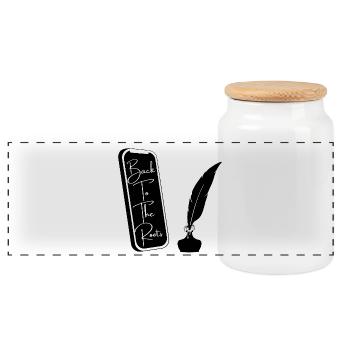 Back To The Roots Smartphone 90s Digital Detox - Panoramic Cookie Jar with Wooden Lid - white - Front