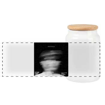 Do it. Motivationwear - Panoramic Cookie Jar with Wooden Lid - white - Front