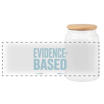 That Wasn't Evidence-Based Medizin Labor Nerd Arzt - Panorama Keksdose mit Holzdeckel - Weiß - Vorne