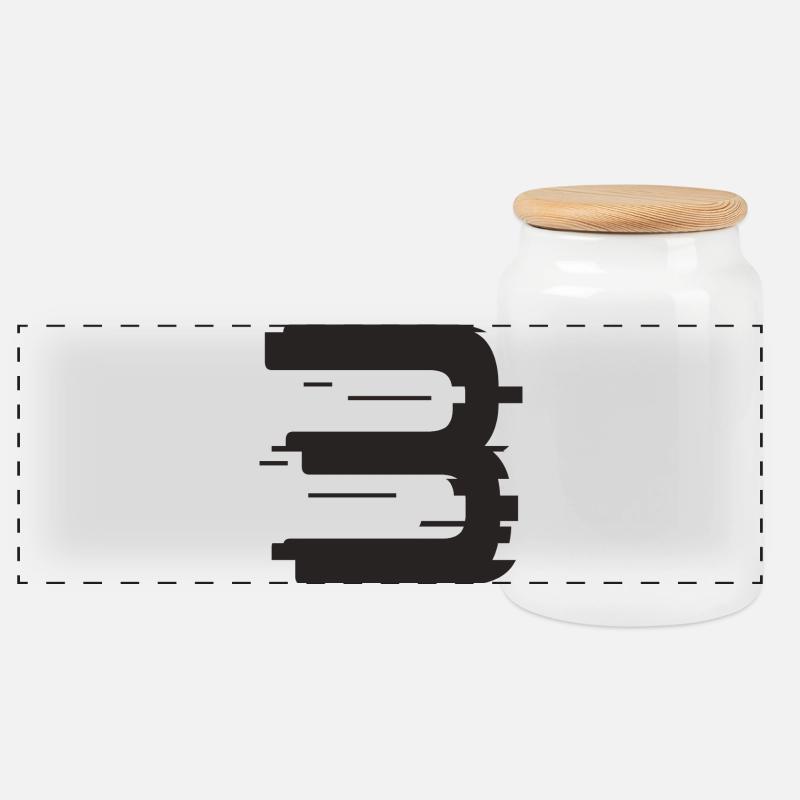 3 - Panorama Keksdose mit Holzdeckel - Weiß