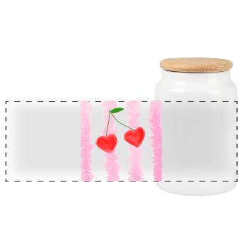Bez_nazwy_435_202606120054_23945 - Panoramic Cookie Jar with Wooden Lid - white - Front