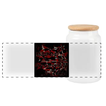 El_miedo_mueve_al_odio_que_construye_el_caos_Lo - Boîte à biscuits avec couvercle en bois - blanc - Devant
