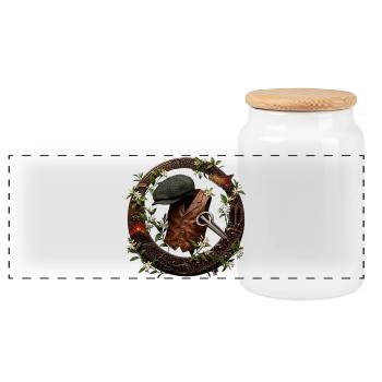 Sicilia n’do cori - Essenza Siciliana - Boîte à biscuits avec couvercle en bois - blanc - Devant