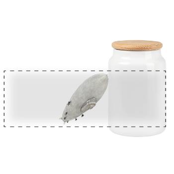 Zeppelin allemand – icône de l’histoire de l’aviation - Boîte à biscuits avec couvercle en bois - blanc - Devant