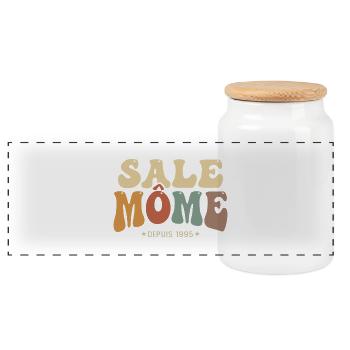 1995 cadeau anniversaire Homme sale gosse 30 ans - Boîte à biscuits avec couvercle en bois - blanc - Devant