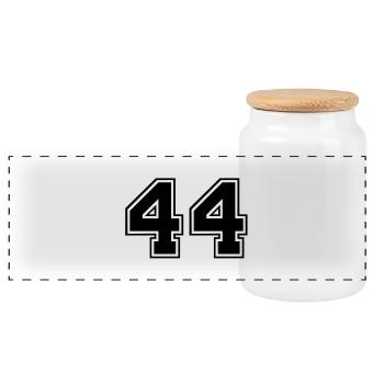 44 - Panorama Keksdose mit Holzdeckel - Weiß - Vorne