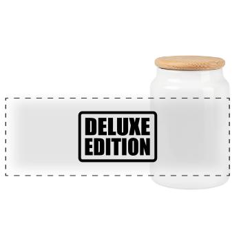 deluxe_edition - Boîte à biscuits avec couvercle en bois - blanc - Devant