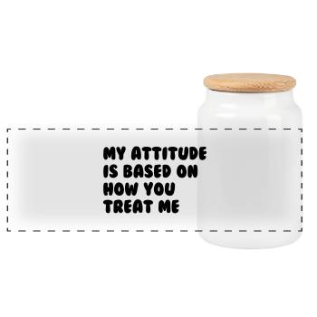 Attitude - Panorama Keksdose mit Holzdeckel - Weiß - Vorne