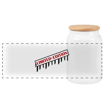 Limited Edition 2 - Panorama Keksdose mit Holzdeckel - Weiß - Vorne