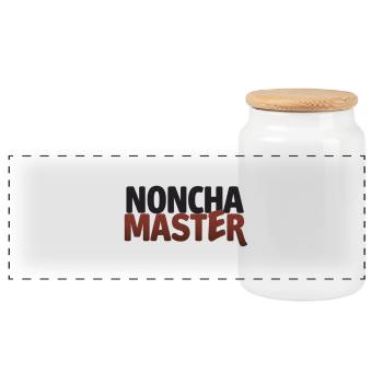 NONCHA-MEISTER - Panorama Keksdose mit Holzdeckel - Weiß - Vorne