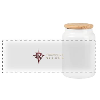Emblème du Nexus de la Rédemption - Boîte à biscuits avec couvercle en bois - blanc - Devant