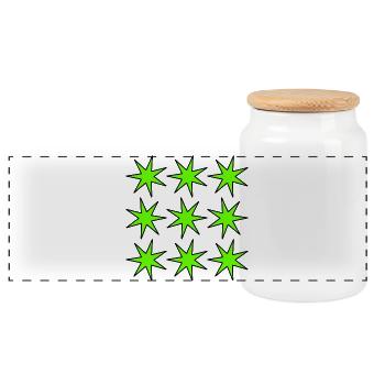 NOËL. ANNEE. ANNIVERSAIRE. RETRAITE. FÊTE DES PERE - Boîte à biscuits avec couvercle en bois - blanc - Devant